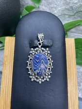 2.5  Yoline Calsilica 925 Silver Plated Handmade Gemstone Pendant B2469