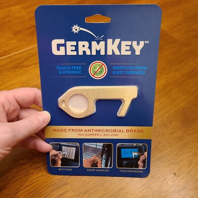 Germ Key Antimicrobial  brass Door Opener Elevator Button touchscreens. G1