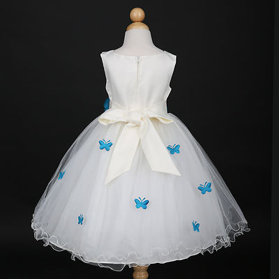 ivory and blue bridesmaid dresses Wedtrend Women A-Line Bridesmaid Dress with Slit Square Neck White Blue  Flower Long Wedding Guest Dress – WEDTREND main image 1