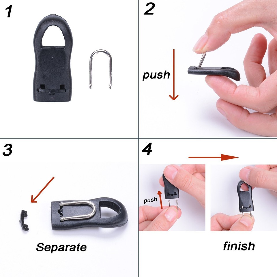 Zipper Fixer Repair Pull Tab Replacement Pants Luggage Boots 1pc (One ...