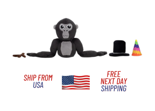Peluche Gorilla Tag - animal en peluche singe 7,8 pouces pour fans, enfants, expédié des États-Unis - Photo 1 sur 8