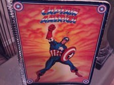CUADERNO DE COLECCIÓN CAPITÁN AMÉRICA MARVEL RARO VENGADORES SUPERHÉROE RARO USADO 1981