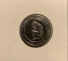 2004 Uganda 100 Shillings VF Monkey Nice Coin