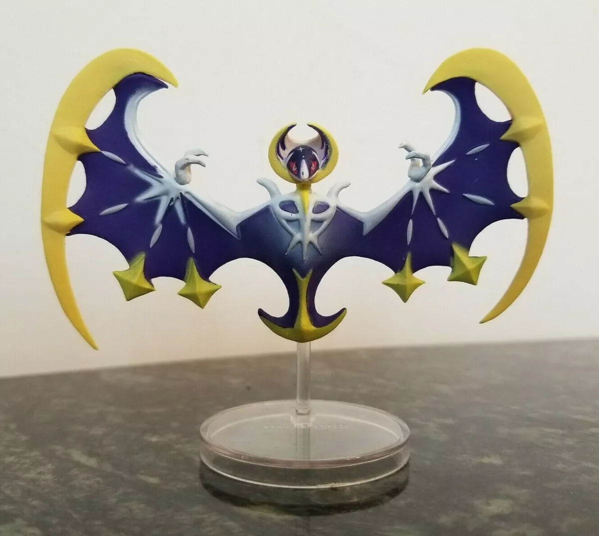 Pokemon Lunala Collectible Figure w/ Stand (from Sun and Moon Alola TCG  box) NEW