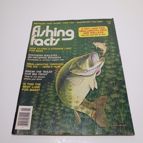 Fishing Facts Magazine Jan 1978 Back Issue Southern Walleye Bass Trout