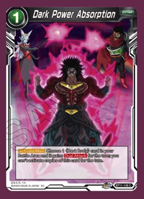 NM-Mint DBS:M Dark Power Absorption - BT11-149 - C - 2nd Edition Vermilion Blood