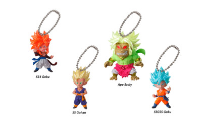 Dragon Ball Z Super Swing Mascot PVC Keychain SD Figure