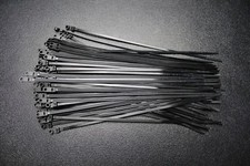 100 PACK 11 INCH MOUNTING HOLE ZIP TIES NYLON BLACK NAIL SCREW WIRE CABLE BMCT11