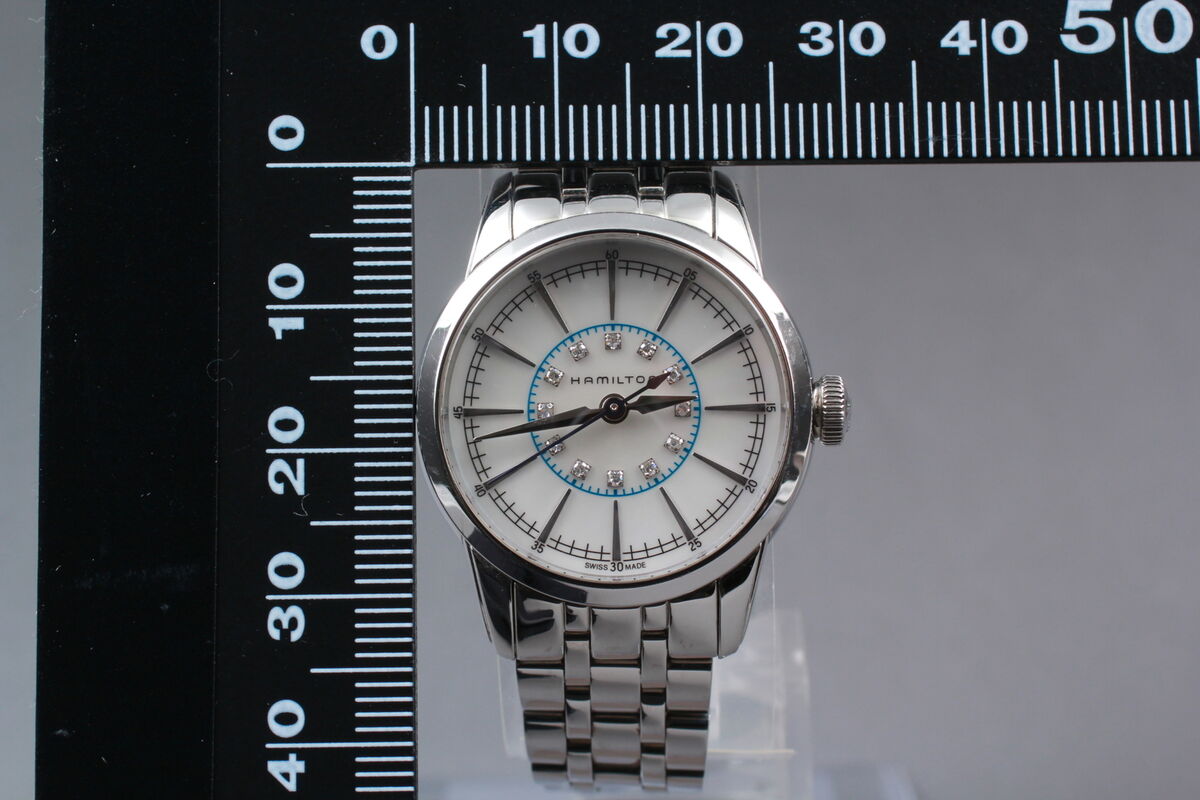 Exc+5*Box HAMILTON Rail road H403110 Shell Dial diamond Exc+5*Box HAMILTON Rail road H403110 Shell Dial diamond