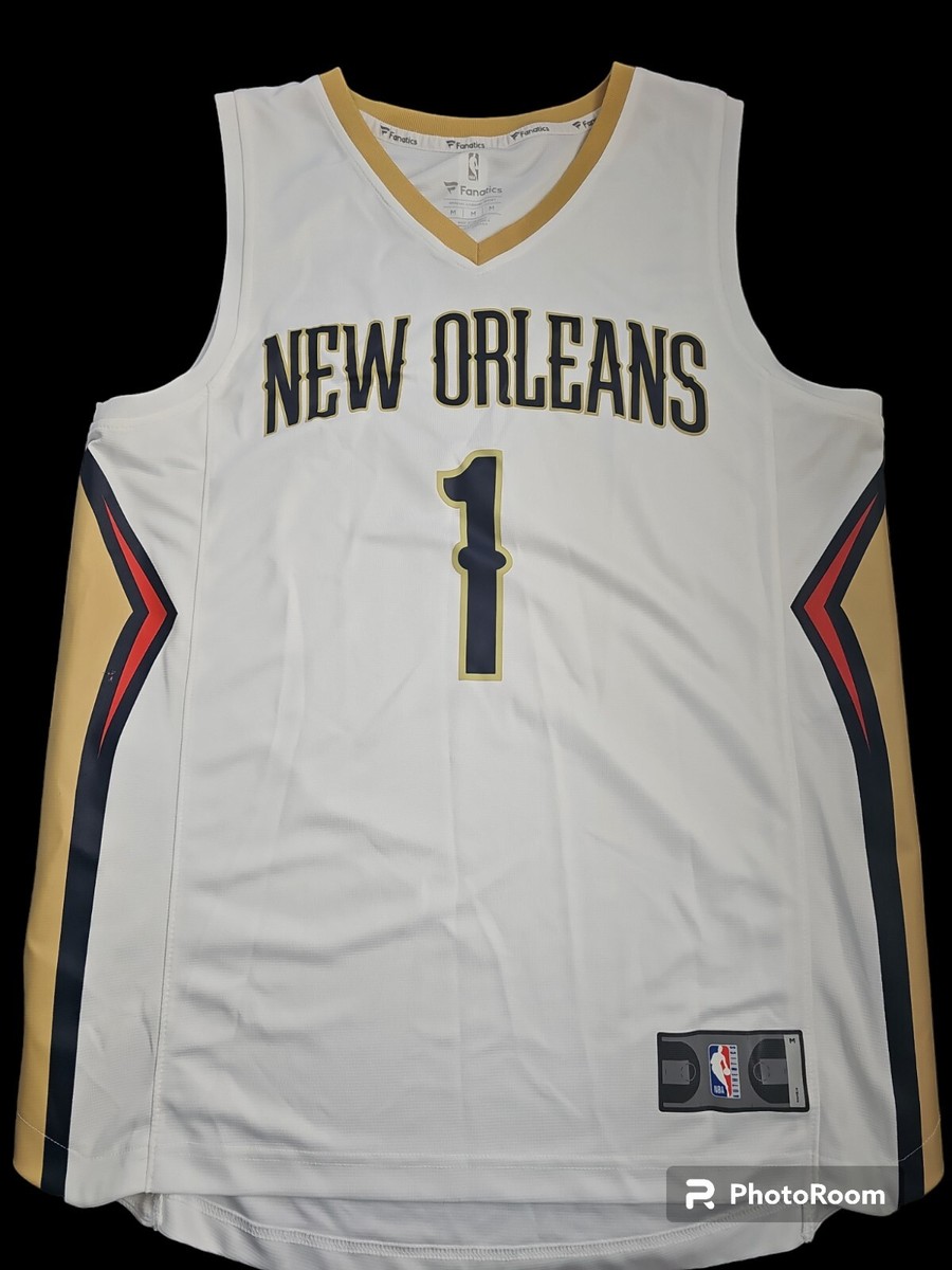 New Orleans Pelicans ZION WILLIAMSON White #1 Jersey Adult Medium