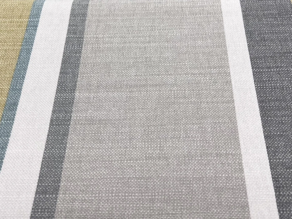 Tela para cortinas Romo impresa a rayas en bloque - Lorcan / Diente de león 7 yardas 7794/02 Foto 4 de 4