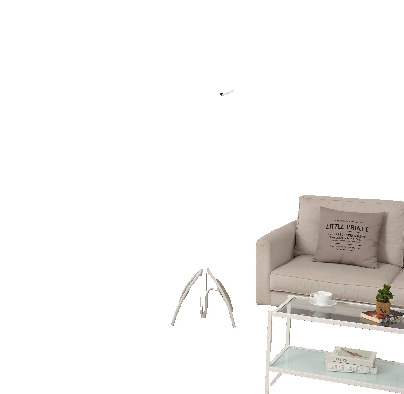 White Metal Coat Racks & Hats