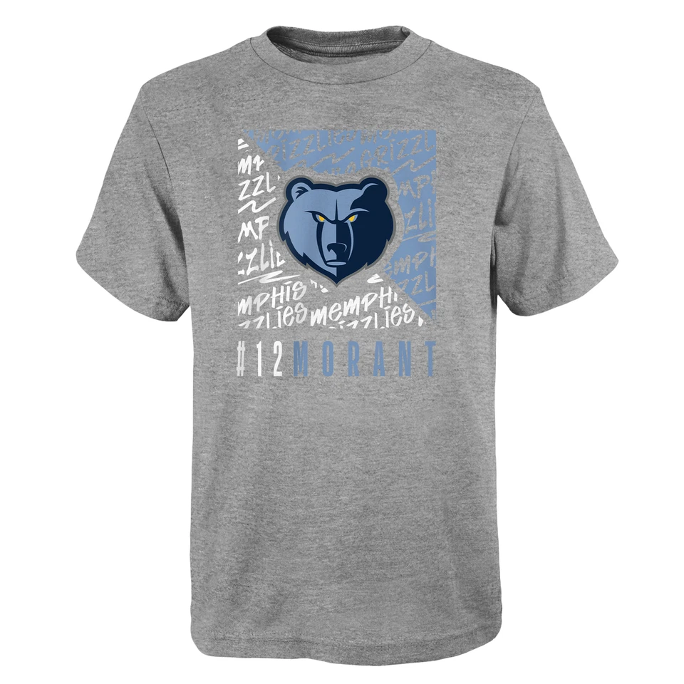 NBA T-Shirt Memphis Grizzlies Ja Morant Divide II SS schwarz Shirt Basketball - Bild 1 von 1