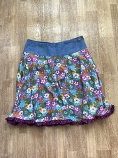 Matilda Jane Paint by Numbers Hazel Floral Ruffle Groovy Flowers Skirt Size S
