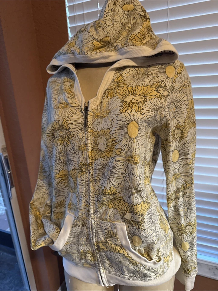 Sudadera con Capucha ONE WORLD Edición Especial Girasoles Sudadera con Capucha Cremallera Talla Pequeña XRC* Foto 3 de 4