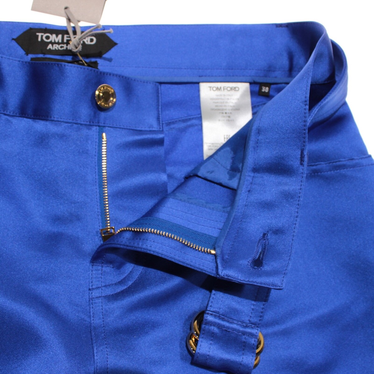 Tom Ford NWT Archive Dress Pants Size 38 / US 4 In Cobalt Tom Ford NWT Archive Dress Pants Size 38 / US 4 In Cobalt