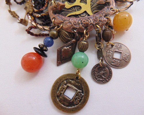 Neu 2001 Korey's Kreations Handarbeit Garn Halskette Schmuck 19" #67 - Bild 7 von 13
