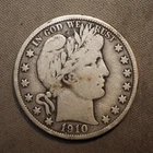 1910 **S** BARBER SILVER HALF DOLLAR ***NICE COIN!***  FREE SHIPPING! C1958