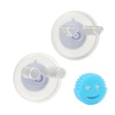 SOPHICO Sponge Holder for Kitchen Transparent, 2 Pack, 2 Pack