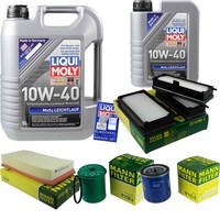 Inspektionskit Filter Liqui Moly ÖL 6L 10W-40 FüR Fiat Ulysse 220 2.1 Td