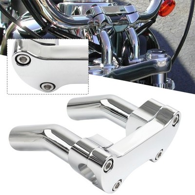 4 ''hoch Pullback Lenker Riser Flache 1'' Clamp Für Harley Tour Super Chrom