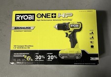 Ryobi PSBDD01K One HP 18V Brushless Cordless Compact Drill Kit - Green