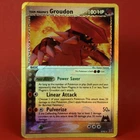 Pokemon TCG English Card ex Team Aqua vs Team Magma Groudon 9/95 Reverse Holo