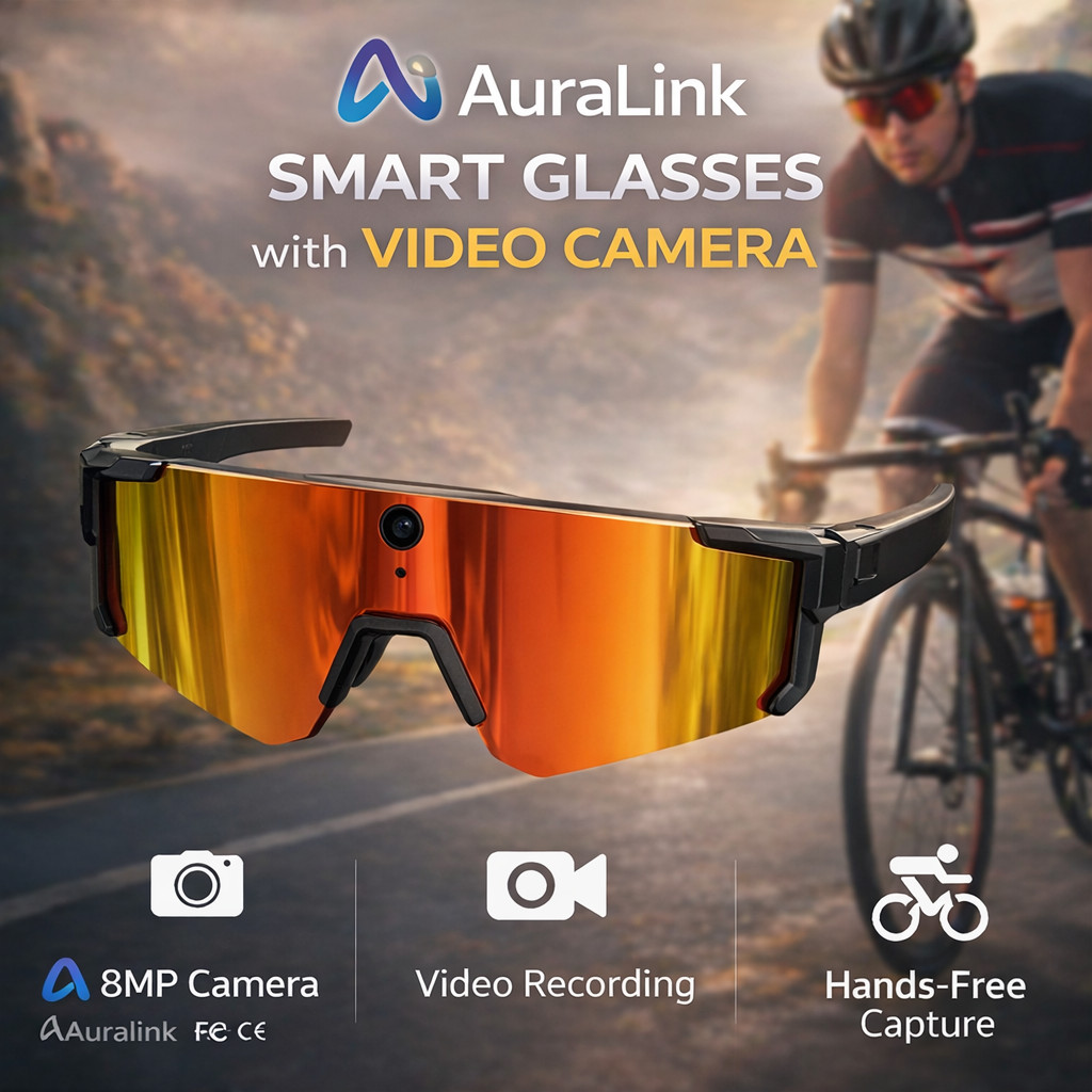 AI Smart Glasses with Camera Bluetooth Open-Ear Audio  | Oakley Meta Alternative