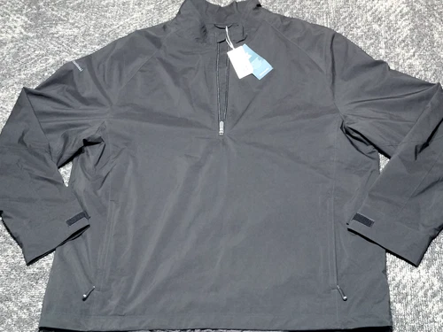 Cutter & Buck Breaker Half Zip Pullover Popover Jacket Golf Black Weathertec XXL image 3