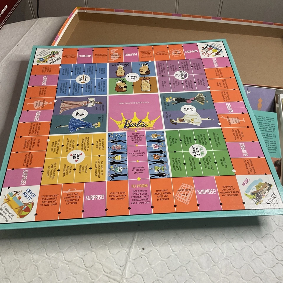 The Barbie Queen of the Prom Game 1994 Replica of 1961 Game Pieces Still Sealed! - Image 2 of 4
