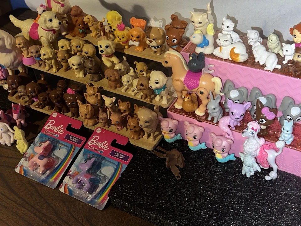 HUGE LOT! 💥 3 LBS ! Barbie’s Many Pets Dogs Cats & More HUGE Lot Of 85+ - Image 2 of 4