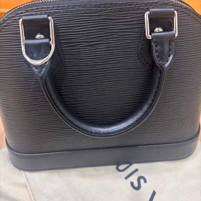 Louis Vuitton Alma BB Epi, Black, Unused, Full Set