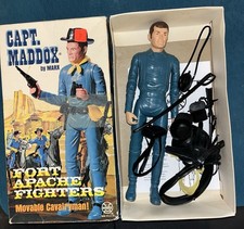 Marx Johnny West Gort Apache Fighters Captain Maddox Boxed With All Accessories