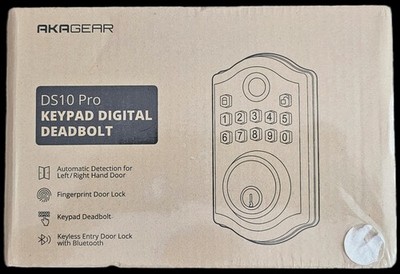 DS10 Pro Keyless Entry Door Lock, Fingerprint Door Lock, Electronic Keypad 