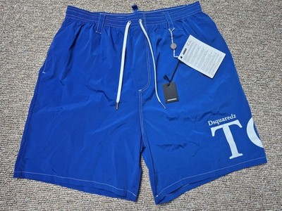 DSQUARED2 Badehose Gr. 52 Original Blau Neu Made in Italy