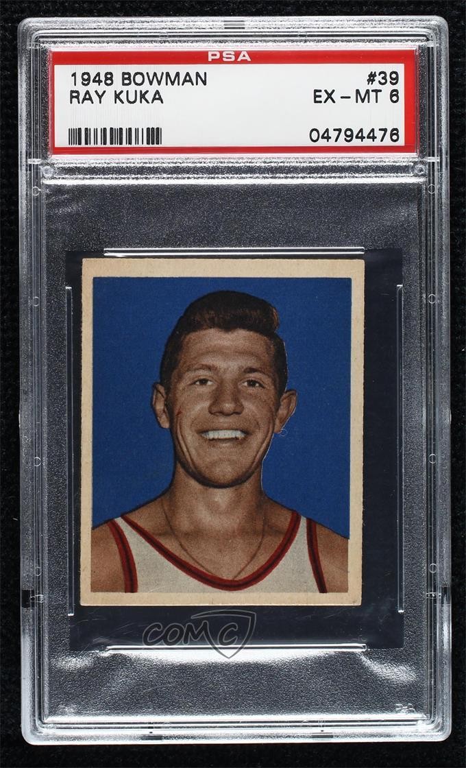 1948 Bowman Ray Kuka #39 PSA 6 Rookie RC gp1