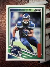 🔥2025 NFL Score Kenneth Walker III Seahawks #297 Base Green Fresh Pull MN+🔥
