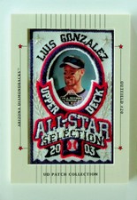 Luis Gonzalez Arizona Diamondbacks 2003 UD Patch Collection All-Star Patch #131