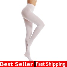 Women's 80 Denier Soft Semi Opaque Solid Color Footed Pantyhose Tights