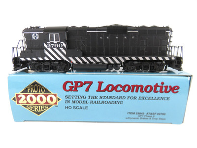 Proto 2000 #23043 HO Scale ATSF Santa Fe EMD GP7 Diesel Locomotive New Gears