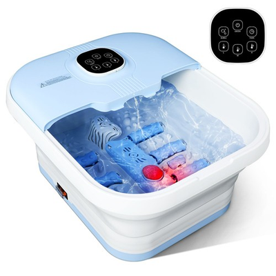 #ad Electric Collapsible Foot Spa with Heat Foot Massager with 16 Massage Rollers amp; $39.66