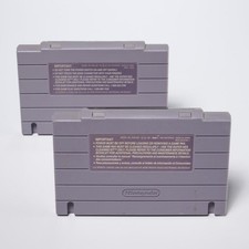 Super Mario World NBA Jam for Super Nintendo SNES Game Cartridge 2pc Lot