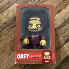 OBEY Stealth Bomber by Shepard Fairey – 8” Qee Figure ** SIGNED** in box