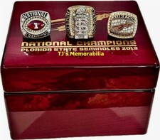2013 FSU FLORIDA STATE SEMINOLES NATIONAL CHAMPION CHAMPIONSHIP RING SET W/ BOX