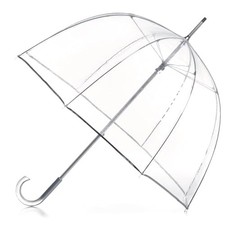 TOTES ADULT CLEAR BUBBLE UMBRELLA WITH DOME CANOPY AND LIGHTWEIGHT WIND RAIN