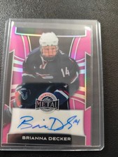 Brianna Decker 2025 Leaf Metal Women of Sport Auto 1/3 Wisconsin Badgers USA HOF