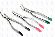 3 GERMAN EXTRACTING FORCEPS #151+#150+#23 ORTHODONTICS, SURGERY INSTRUMENTS