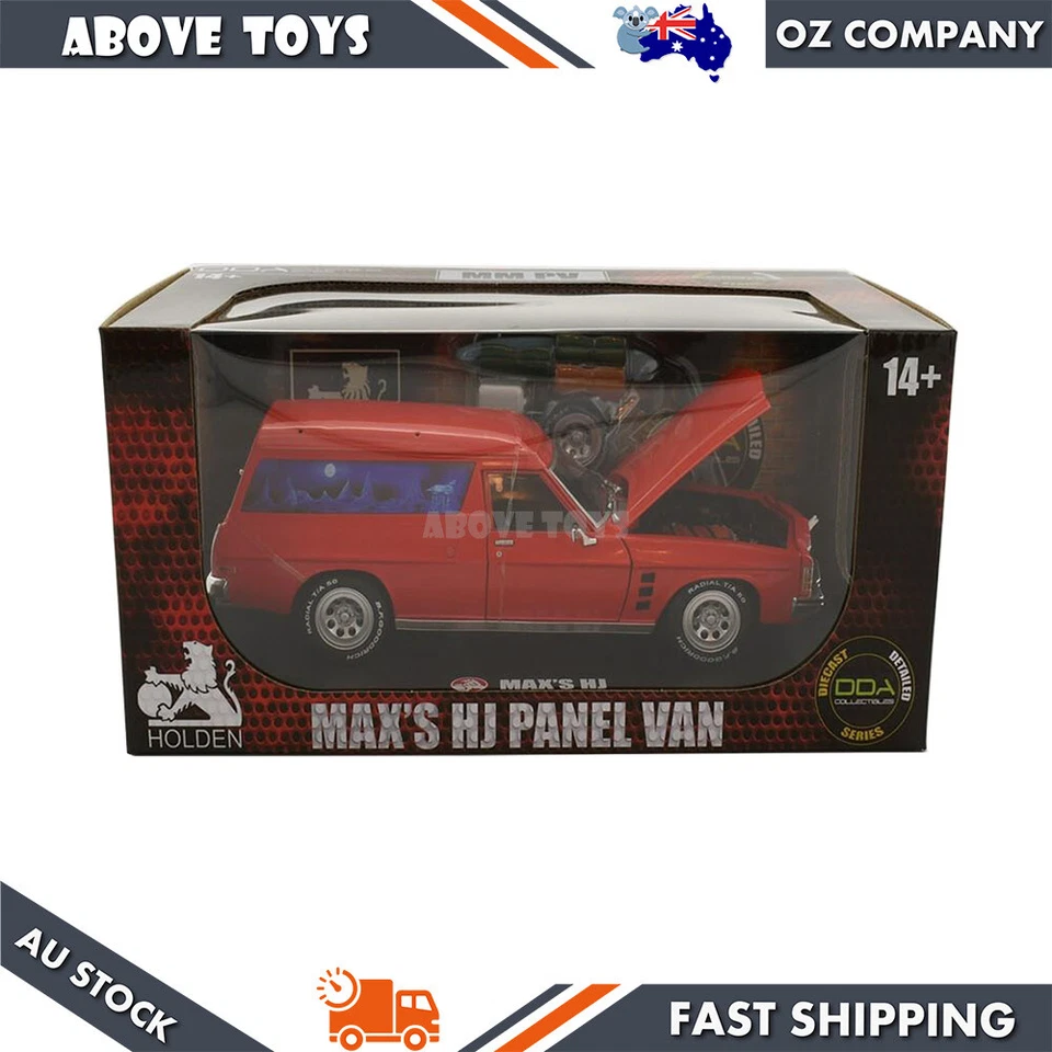 DDA 1:24 Mad Max's 1975 HJ Holden Sandman Panel Van Película Vehículo Modelo Foto 2 de 4