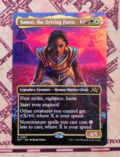 MTG Samut, the Driving Force Borderless Extended Aetherdrift NM