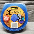 CD DVD Case Cases Scotch Sealed CD Shades 5 Pack Holds 10 Discs 